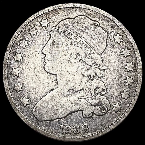 1836 Capped Bust Quarter NICELY CIRCULATED