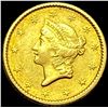 Image 1 : 1850 Rare Gold Dollar ABOUT UNCIRCULATED