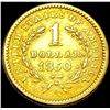 Image 2 : 1850 Rare Gold Dollar ABOUT UNCIRCULATED