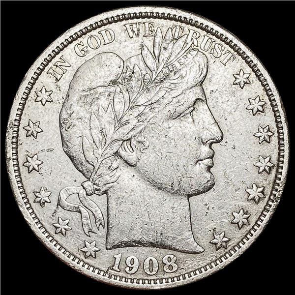 1908-S Barber Half Dollar NEARLY UNCIRCULATED
