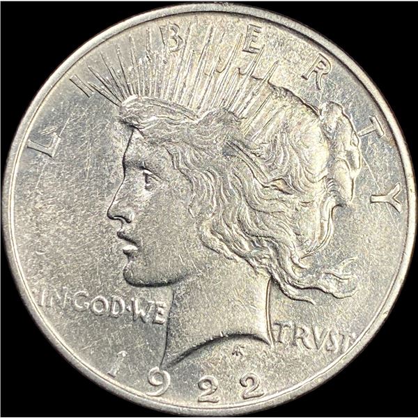 1922-D Silver Peace Dollar NEARLY UNCIRCULATED