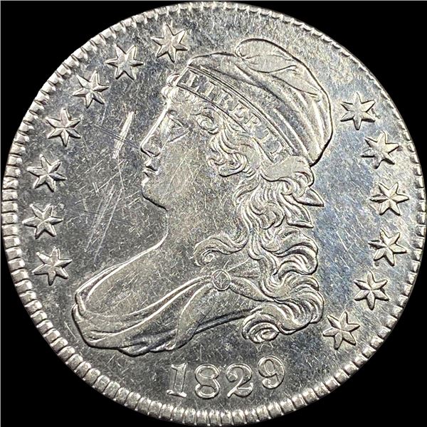 1829 Capped Bust Half Dollar CLOSELY UNCIRCULATED