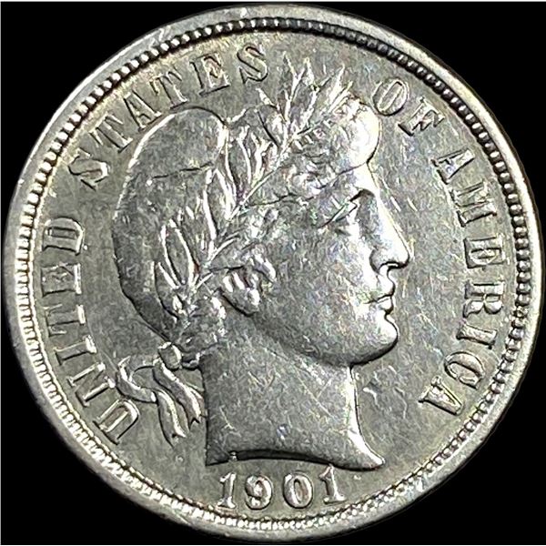 1901-O Silver Barber Dime CLOSELY UNCIRCULATED