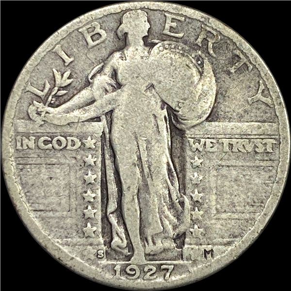 1927-S Silver Standing Liberty Quarter NICELY CIRCULATED