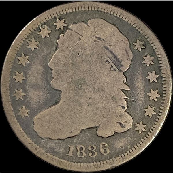 1836 Silver Capped Bust Dime NICELY CIRCULATED