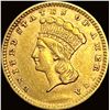 Image 1 : 1857 Gold $1 Indian Head Type 3 CHOICE AU