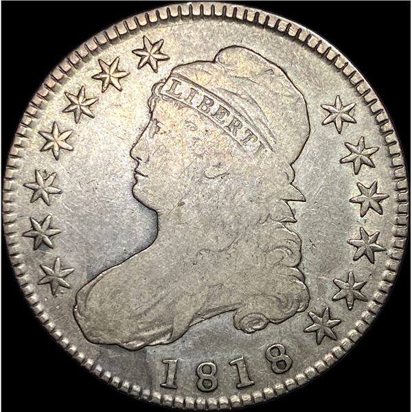 1818 Capped Bust Half Dollar LIGHTLY CIRCULATED