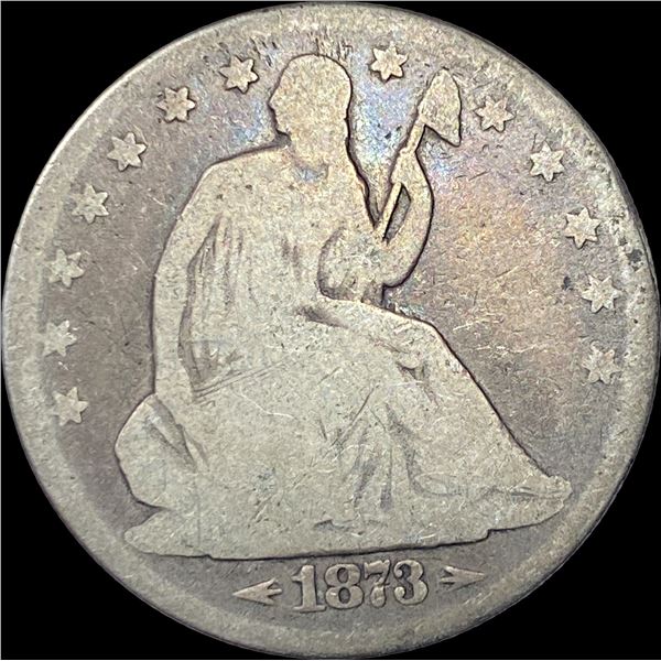 1873 Seated Liberty Half Dollar NICELY CIRCULATED