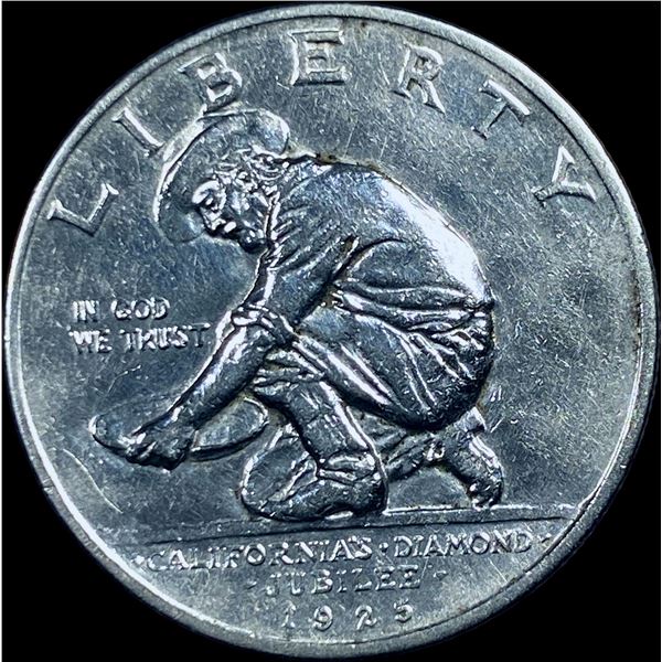 1925-S Silver California Jubilee Half Dollar CHOICE BU