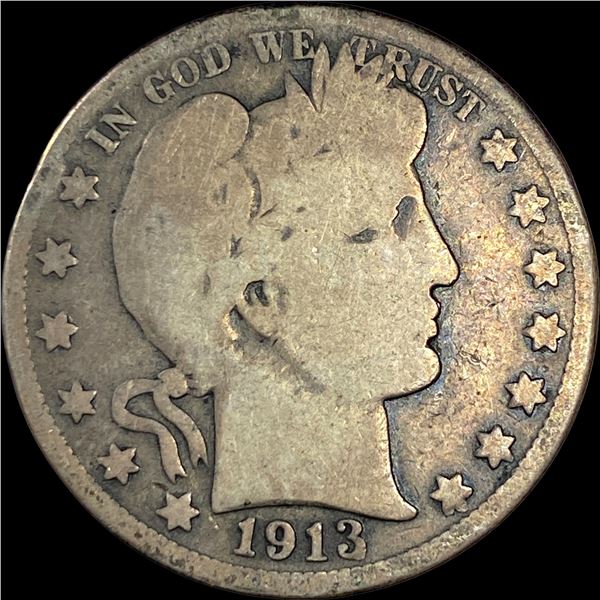 1913 Silver Barber Half Dollar NICELY CIRCULATED