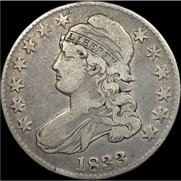 1833 Capped Bust Half Dollar NICELY CIRCULATED