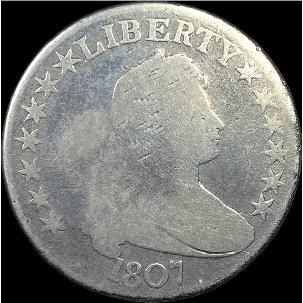 1807 Draped Bust Half Dollar NICELY CIRCULATED