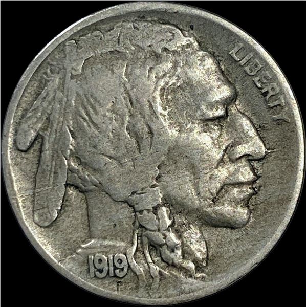 1919-D Buffalo Nickel LIGHTLY CIRCULATED