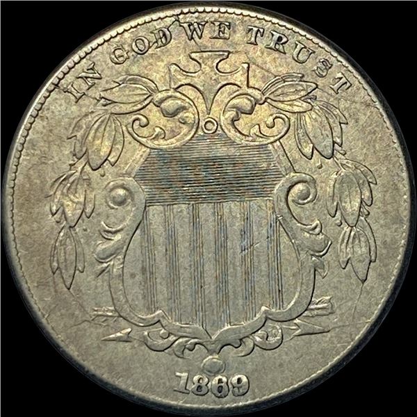 1869 Shield Nickel CLOSELY UNCIRCULATED