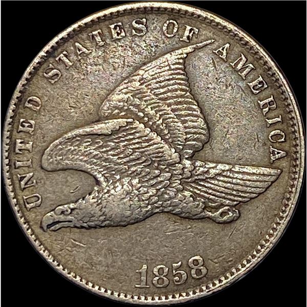 1858 Flying Eagle Cent Small Letters CLOSELY UNCIRCULATED