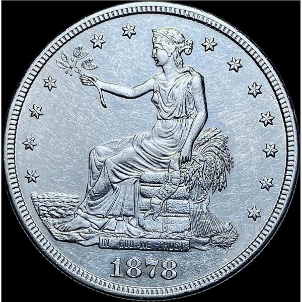 1878-S Silver Trade Dollar CHOICE AU