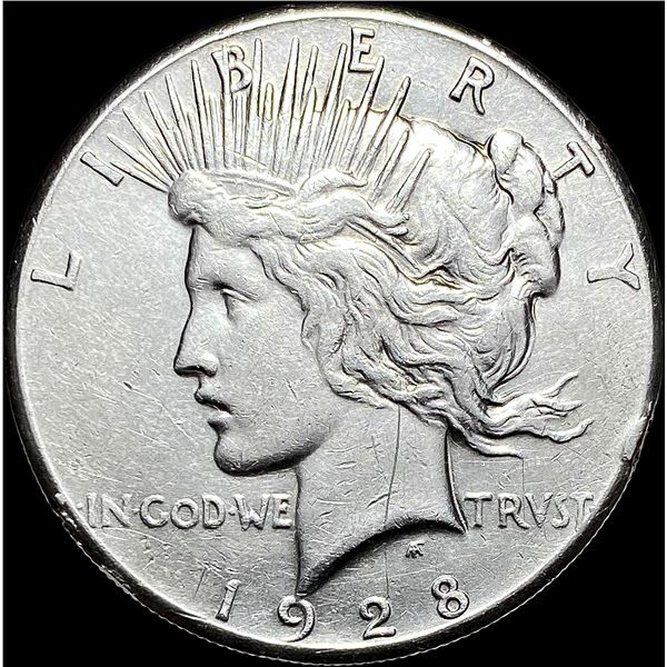 1928 Silver Peace Dollar LIGHTLY CIRCULATED