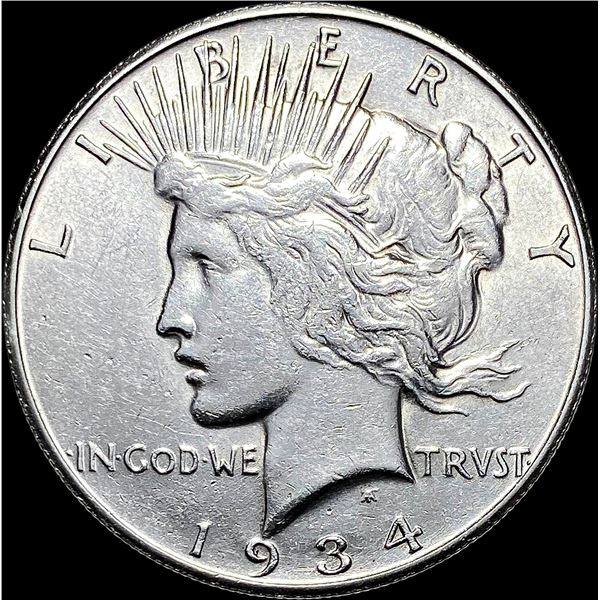 1934-S Silver Peace Dollar CLOSELY UNCIRCULATED