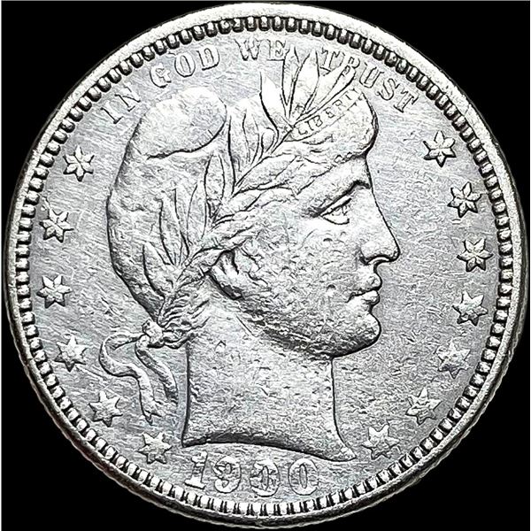 1900-O Silver Barber Quarter CLOSELY UNCIRCULATED