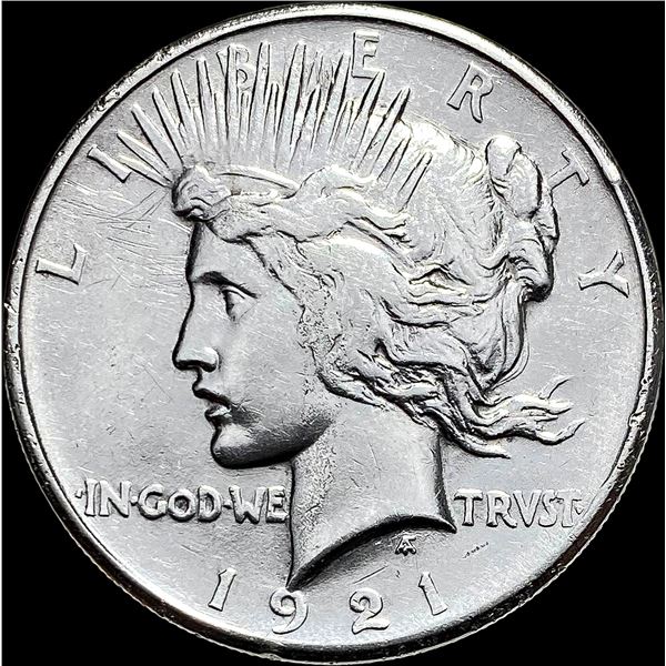 1921 Silver Peace Dollar NEARLY UNCIRCULATED