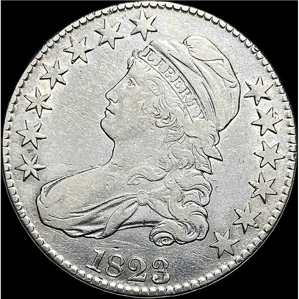 1823 Patched 3 Capped Bust Half Dollar CIRC