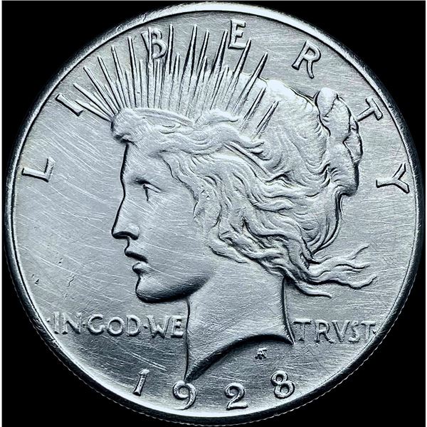 1928 Silver Peace Dollar CHOICE AU