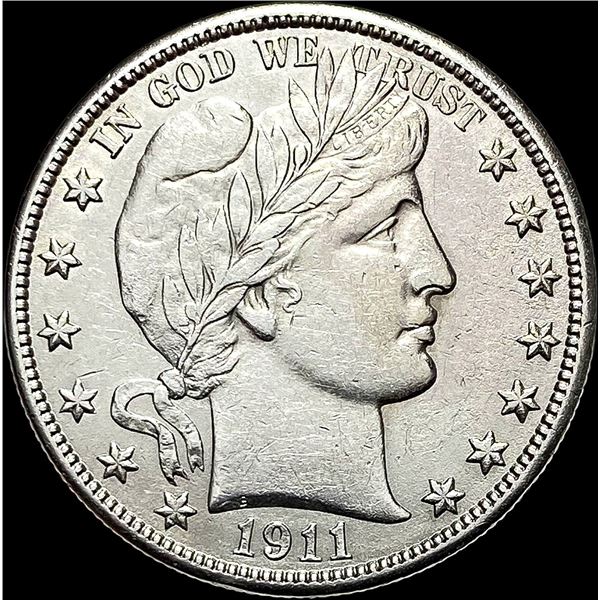 1911 Barber Silver Half Dollar CLOSELY UNCIRCULATED
