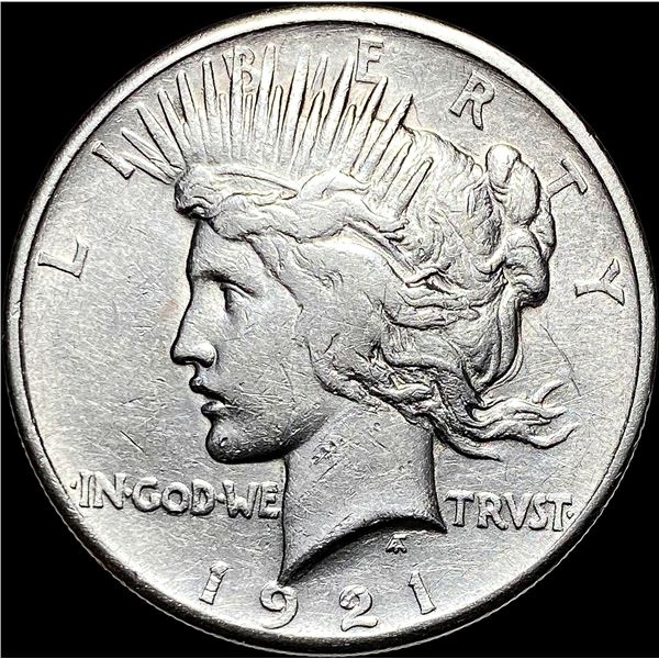 1921 Silver Peace Dollar NEARLY UNCIRCULATED
