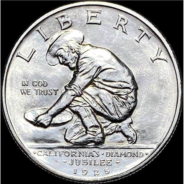 1925-S Silver California Jubilee Half Dollar UNCIRCULATED