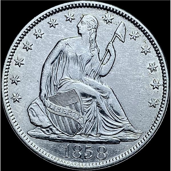 1858-O Seated Liberty Half Dollar CHOICE BU