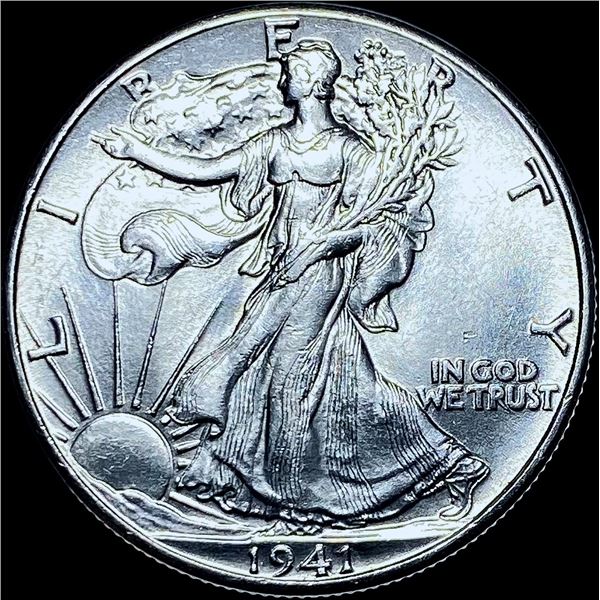 1941 Walkling Liberty Silver Half Dollar GEM BU