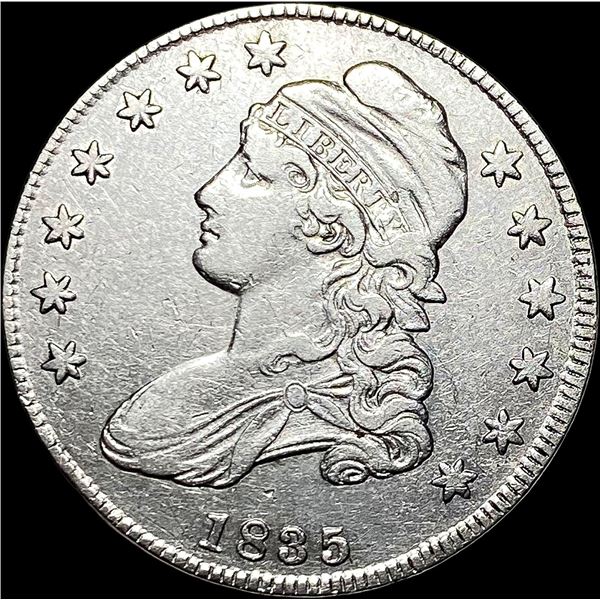 1835 Capped Bust Half Dollar NEARLY UNCIRCULATED