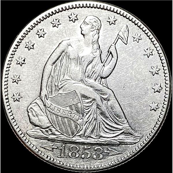 1853 Seated Liberty Half Dollar Arrows/Rays CLOSELY UNCIRCULATED