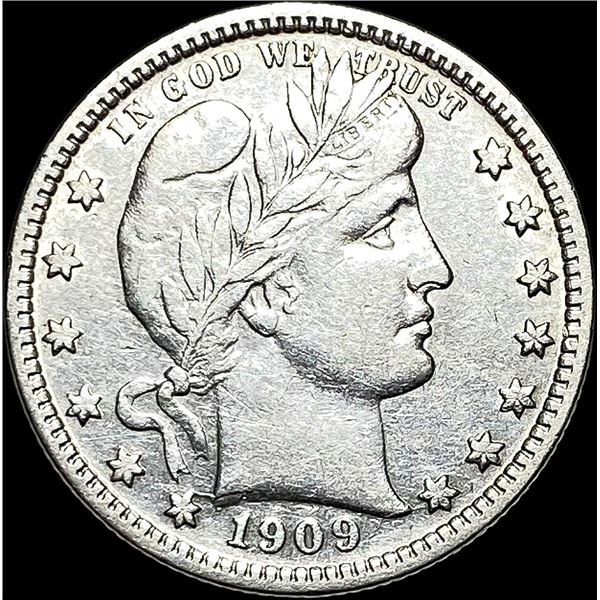 1909-D Barber Silver Quarter CLOSELY UNCIRCULATED