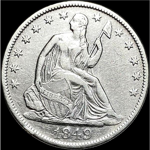 1849-O Silver Half Dollar LIGHTLY CIRCULATED