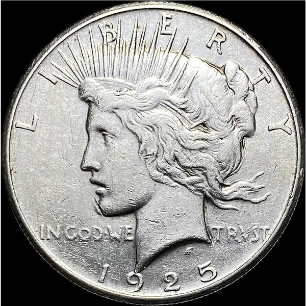 1925 Silver Peace Dollar NEARLY UNCIRCULATED