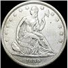 Image 1 : 1839 Seated Liberty Half Dollar-Drapery CLOSELY UNCIRCULATED