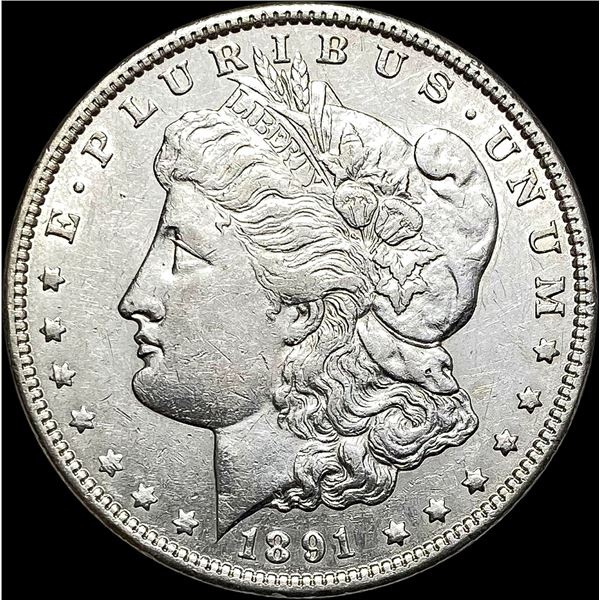 1891-CC Silver Morgan Dollar CLOSELY UNCIRCULATED