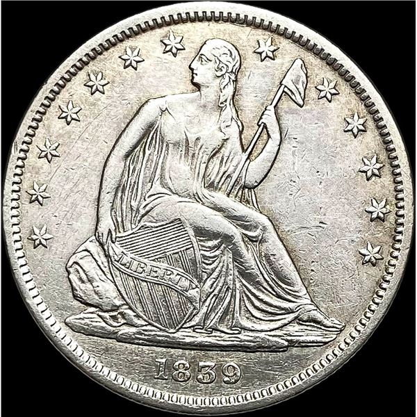 1839 Seated Liberty Half Dollar CLOSELY UNCIRCULATED