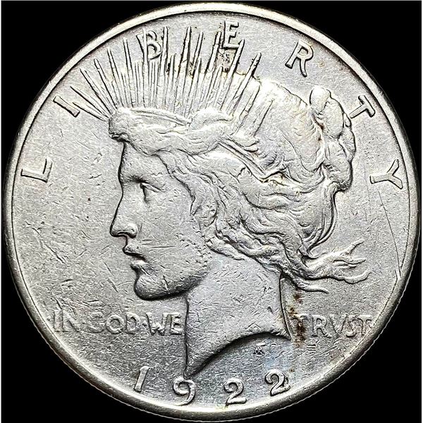 1922-S Silver Peace Dollar NEARLY UNCIRCULATED
