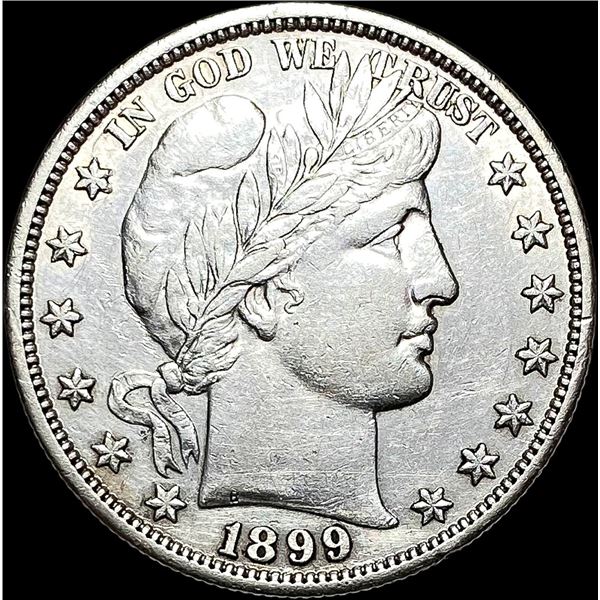 1899 Silver Barber Half Dollar CLOSELY UNCIRCULATED