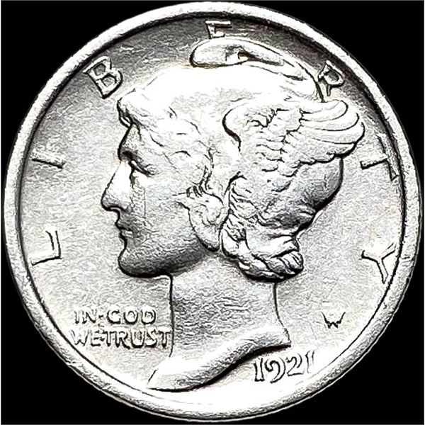 1921 Silver Mercury Dime CLOSELY UNCIRCULATED