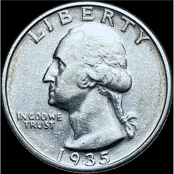 1935-D Silver Washington Quarter CHOICE AU