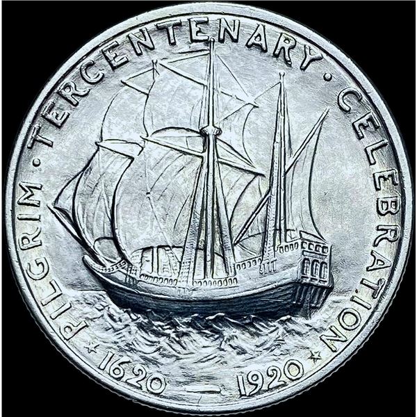1920 Silver Pilgrim Half Dollar CHOICE AU