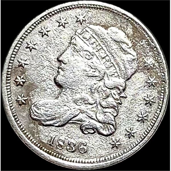 1836 Capped Bust Half Dime NEARLY UNCIRCULATED