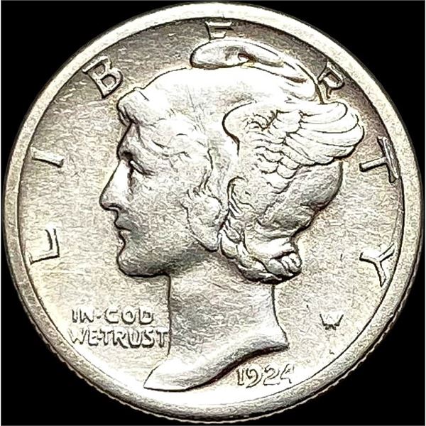 1924-S Mercury Dime NEARLY UNCIRCULATED