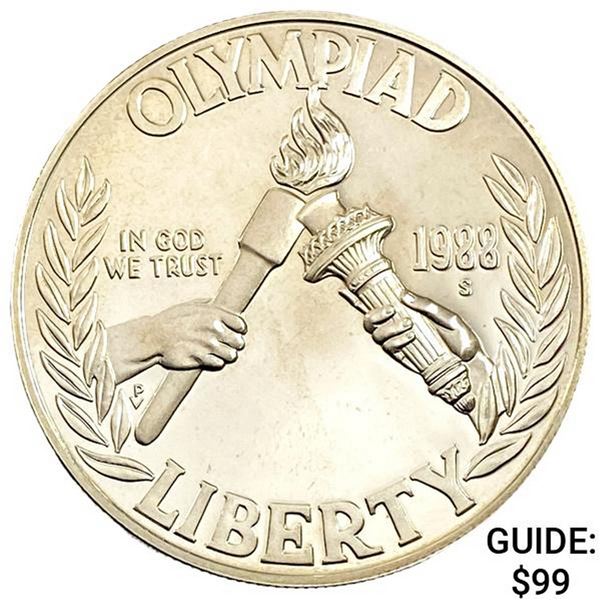 1988-S Silver Olmpiad Liberty Dollar