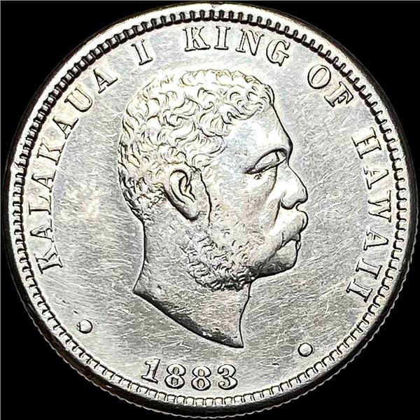 1883 Hawaii Silver 1/4 Dollar CLOSELY UNCIRCULATED