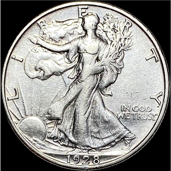 1928-S Silver Walking Liberty Half Dollar CLOSELY UNCIRCULATED