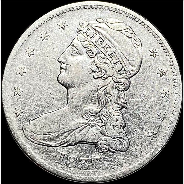 1837 Capped Bust Half Dollar LIGHTLY CIRCULATED
